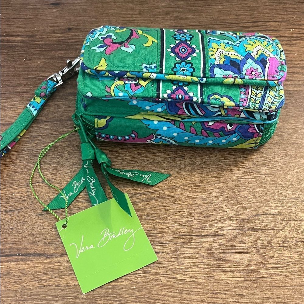 Vera Bradley Green Patterned Crossbody